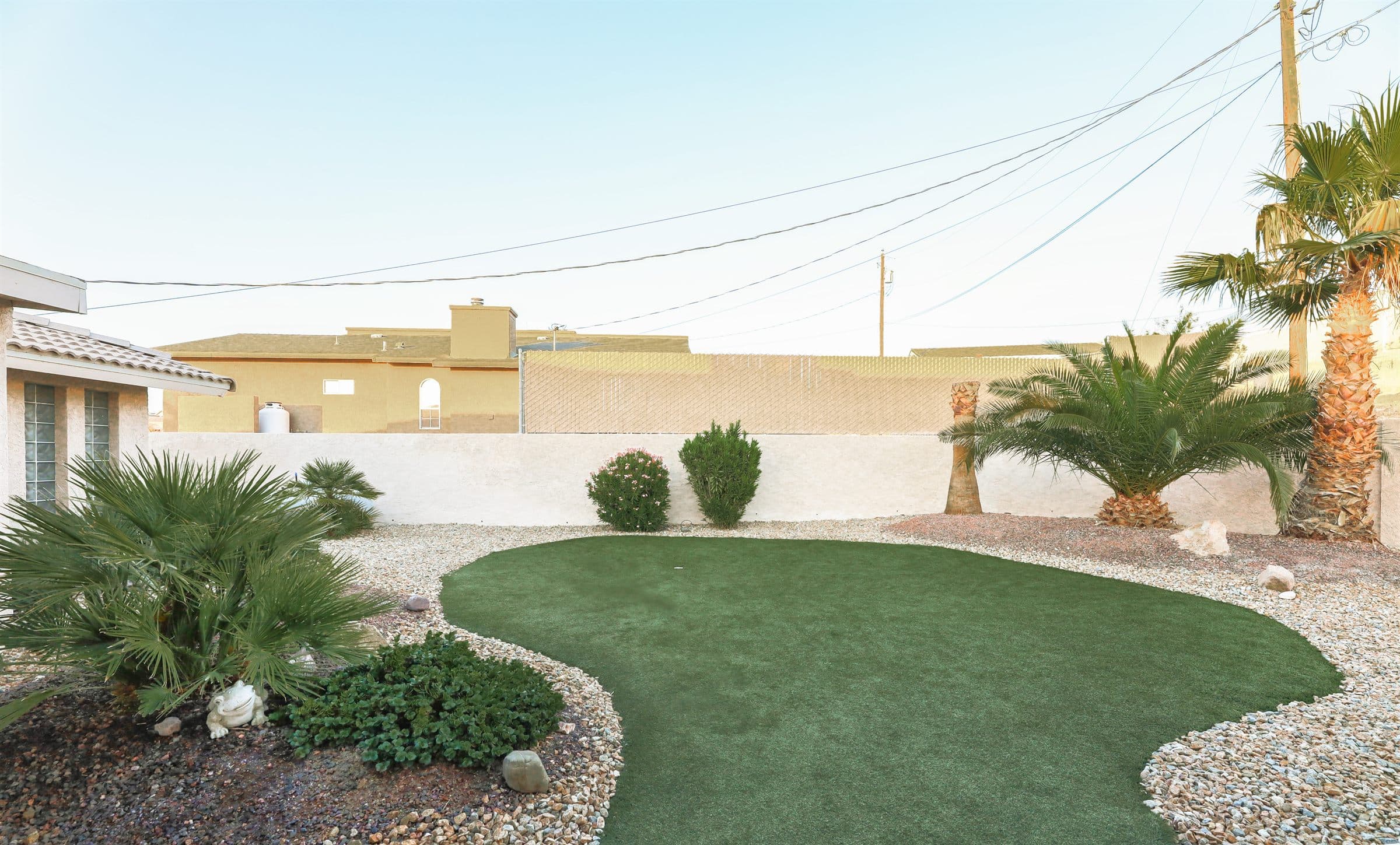 Backyard putting green and mini golf